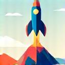 Icon representing a successful career launch.
